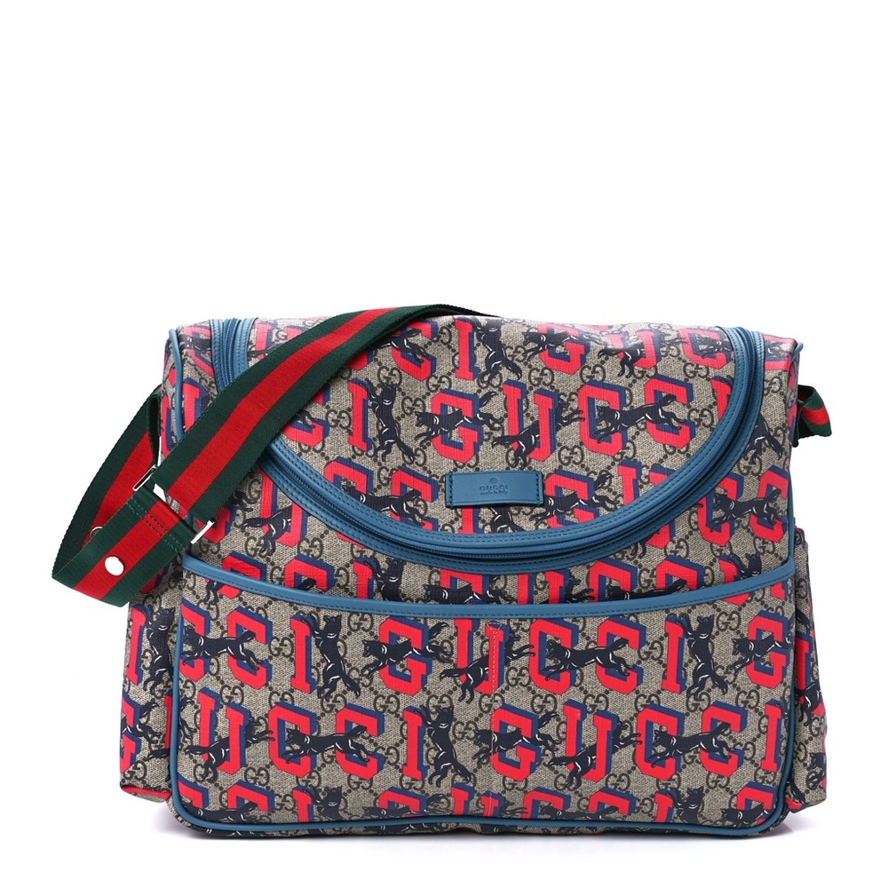 Gucci GG Supreme Monogram Gucci Wolf Diaper